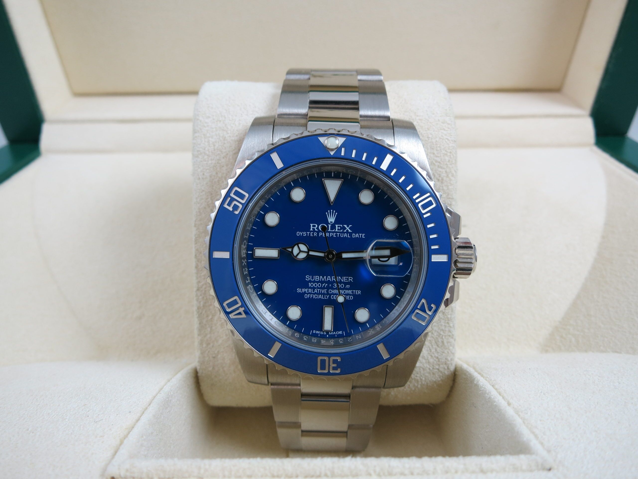 Rolex Submariner Ceramic White Gold 116619LB Complete Set