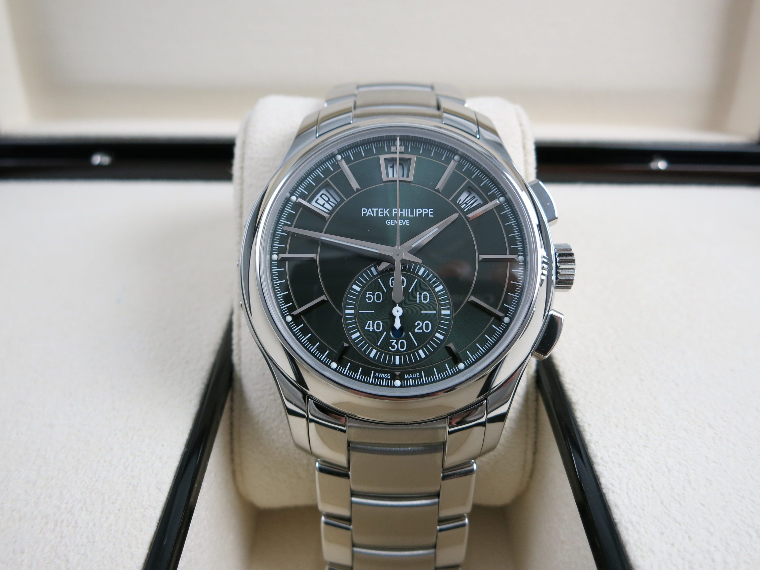 Patek Philippe Annual Calendar Chronograph 5905/1A Olive Dial Complete Set