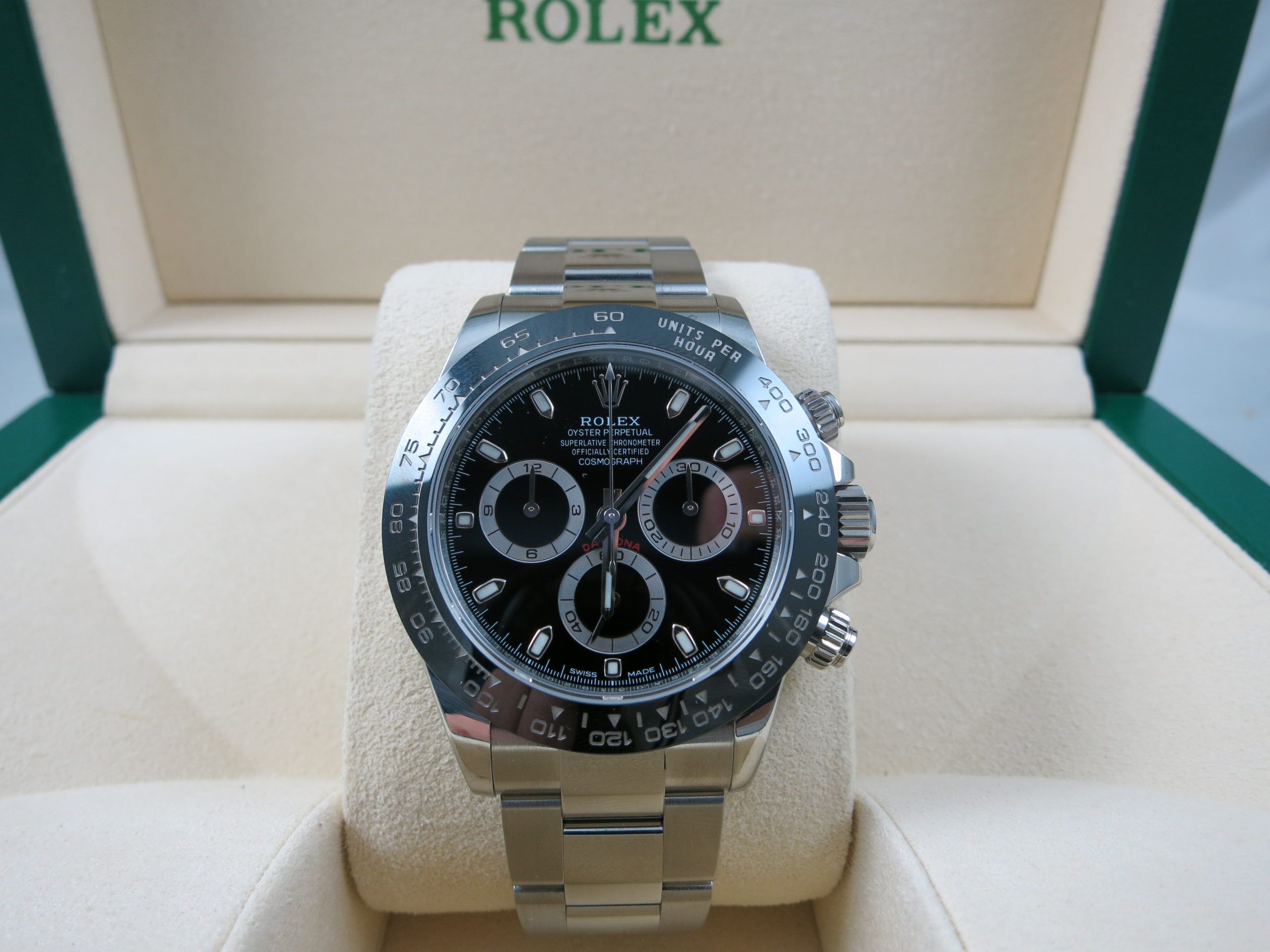 Rolex Daytona Ceramic 116500 Black Dial Complete Set