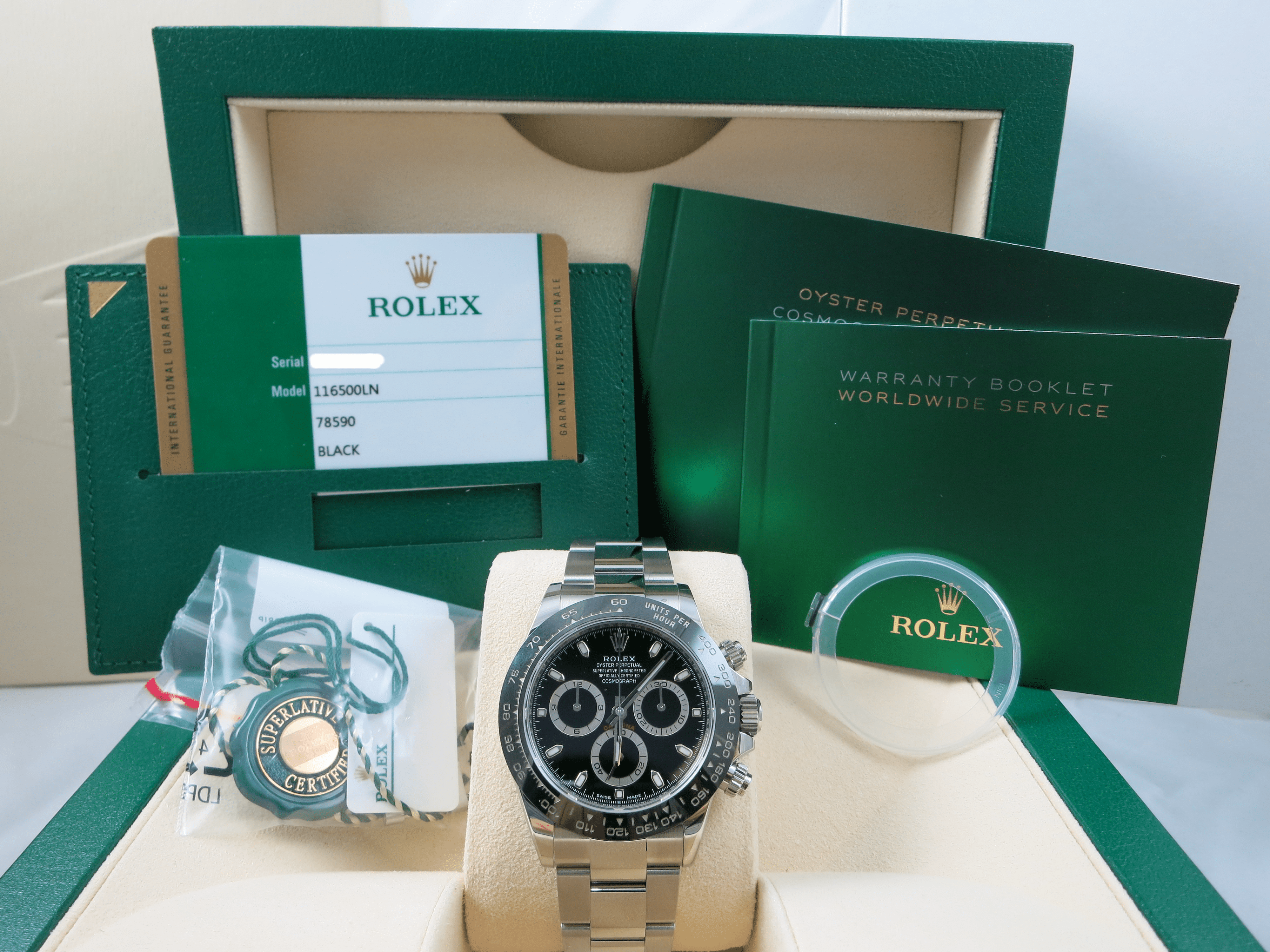 Rolex Daytona Ceramic 116500 Black Dial Complete Set - Image 2