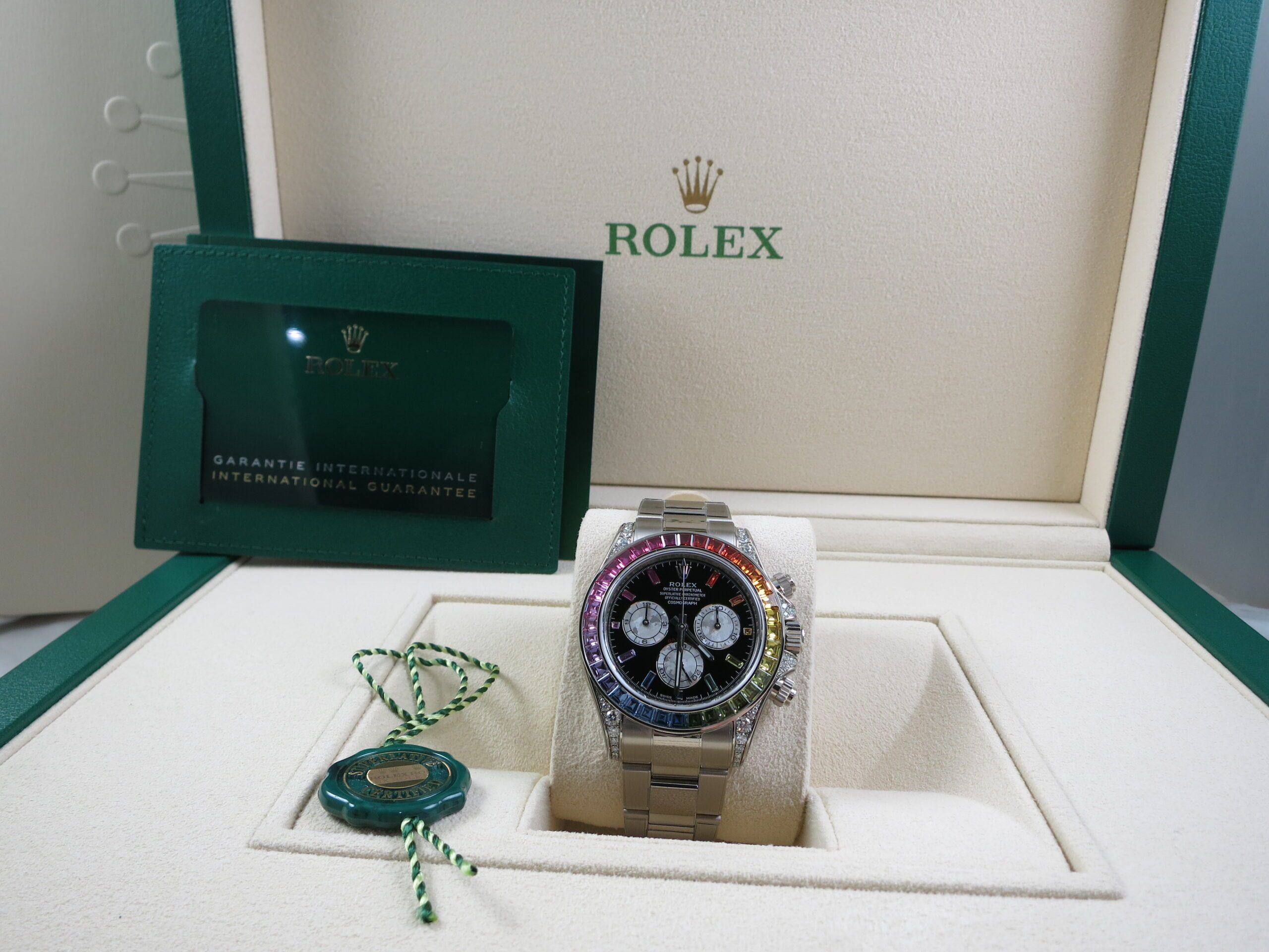 Rolex Rainbow Daytona White Gold 116599RBOW gen 2 Complete - Image 2