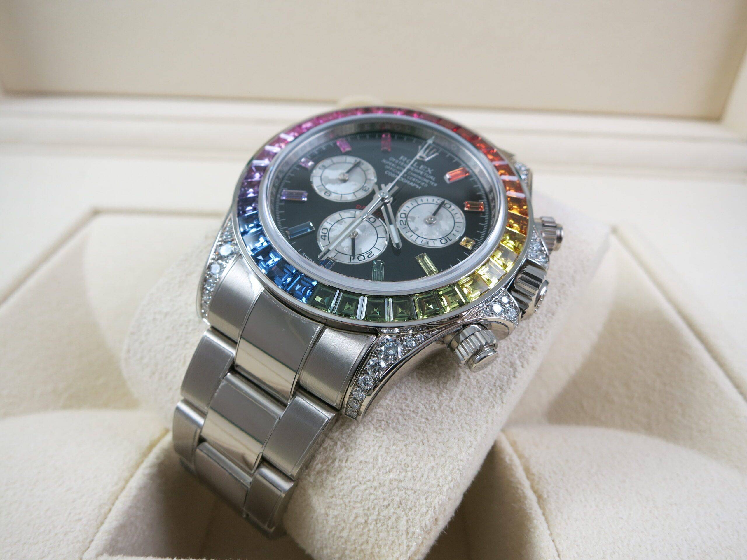 Rolex Rainbow Daytona White Gold 116599RBOW gen 2 Complete - Image 3